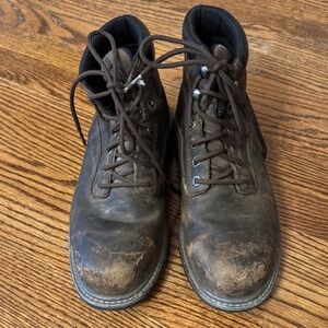 Wolverine Men's Brown Leather work steel toed Boots